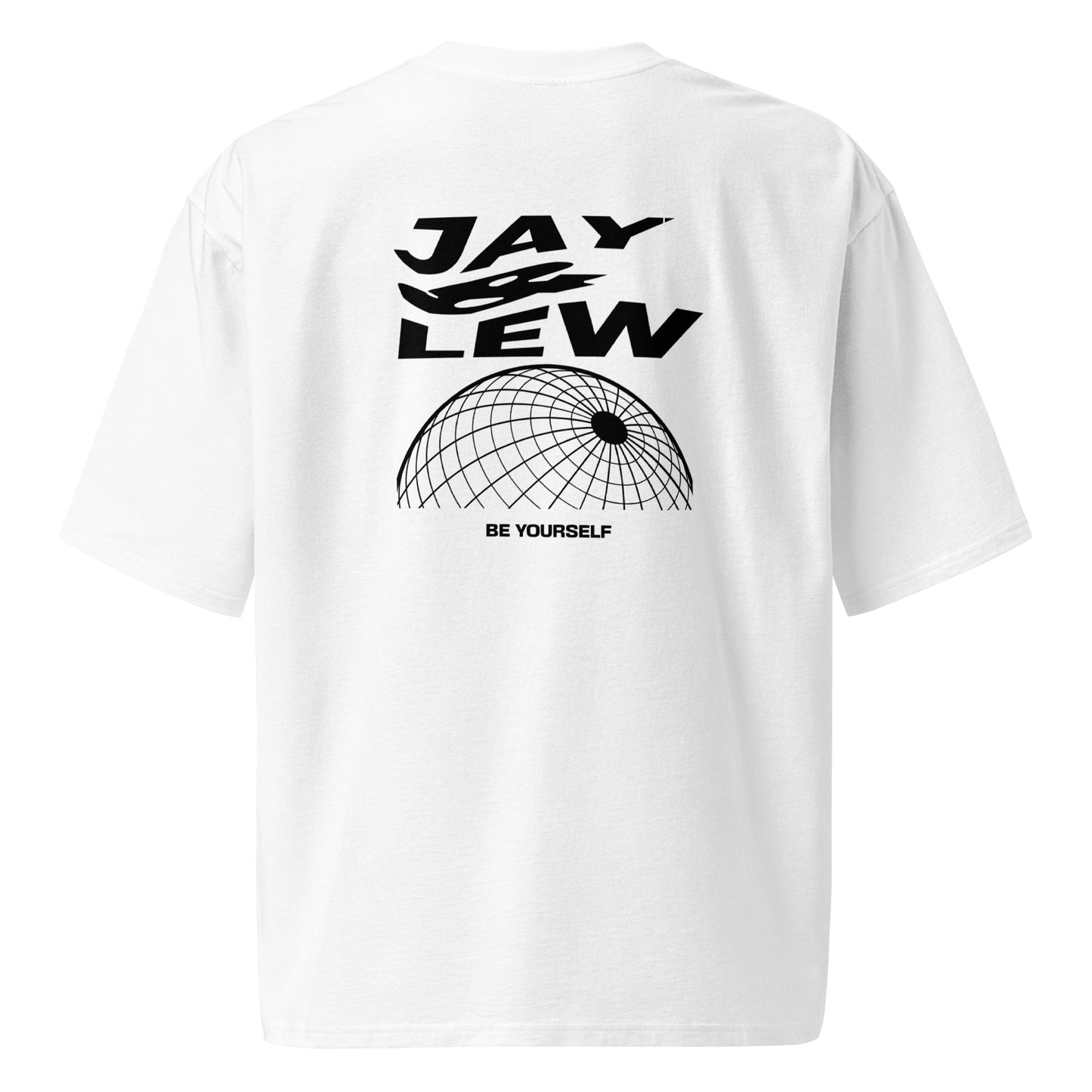 "Be Yourself" Oversized Heavyweight T-Shirt - White - Jay&Lew Clothing