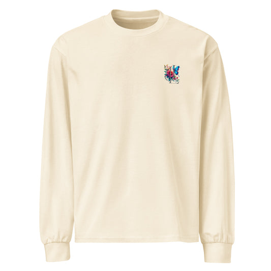 "Flowers" Heavyweight Long Sleeve Shirt - Jay&Lew Clothing
