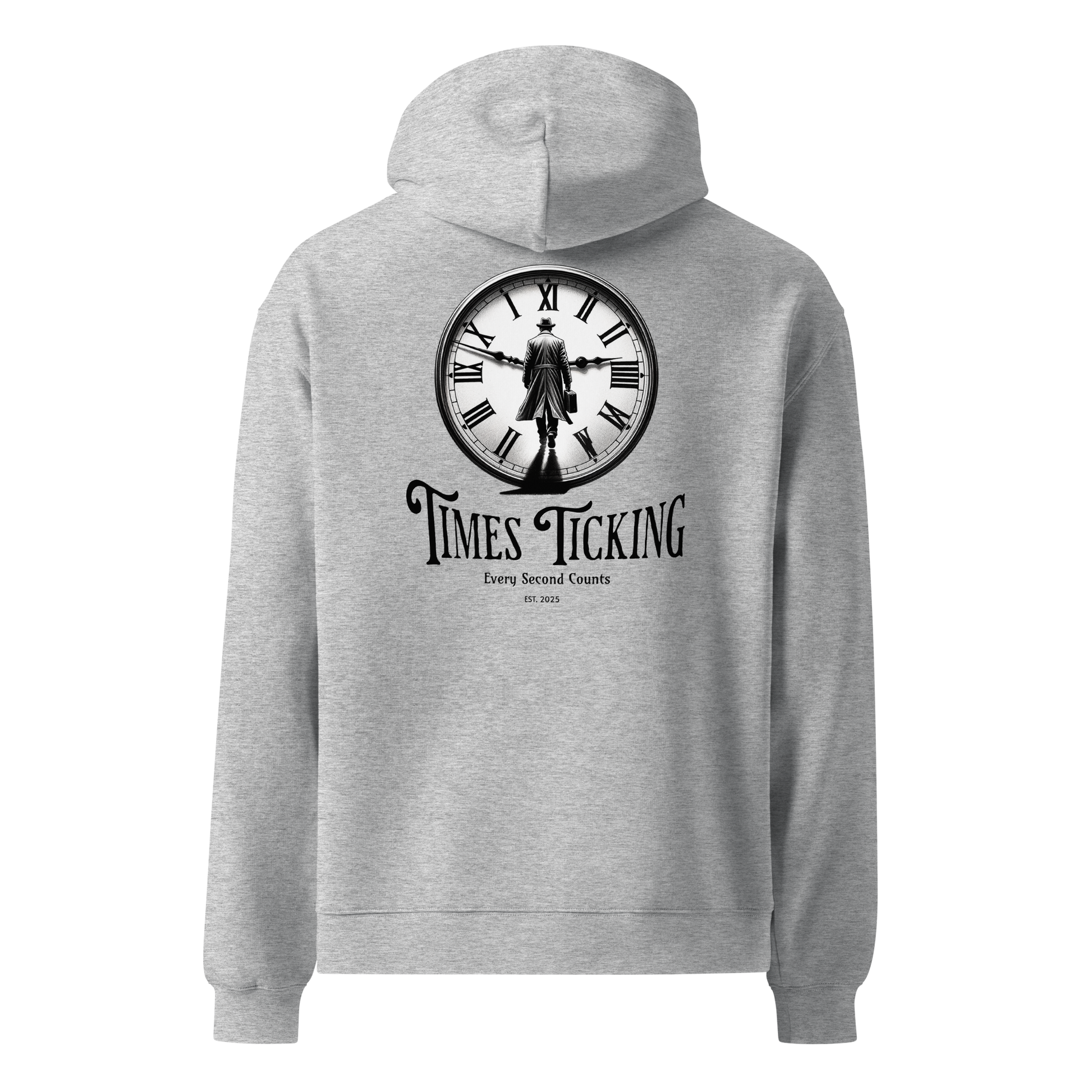 "Times Ticking" Oversized Hoodie - Jay&Lew Clothing